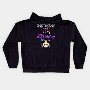 september 23 st is my birthday Kids Hoodie